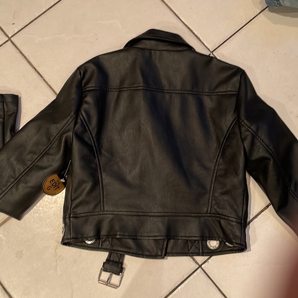 G by Guess Biker Style Vegan Leather Jacket - Picture 3 of 7